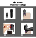 APEXEL 10-in-1 Phone Lens Kit for Smartphones